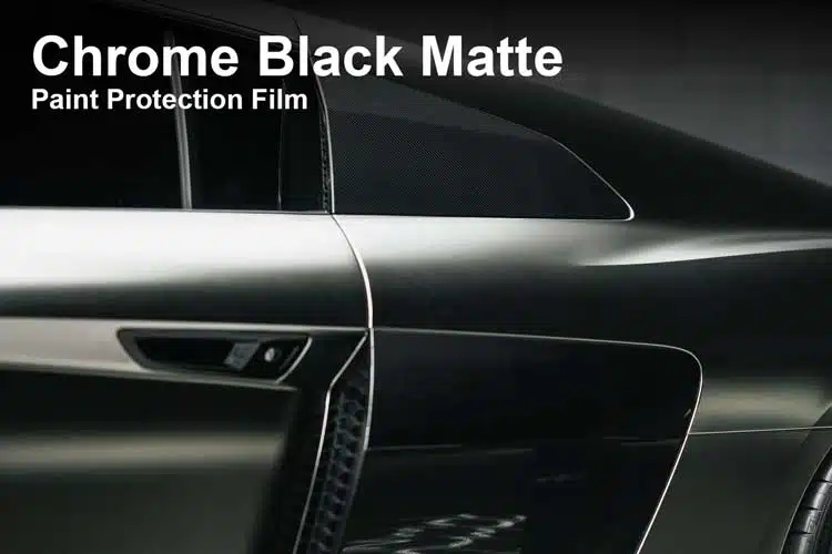 Chrome Black Matte Paint Protection Film in Essex