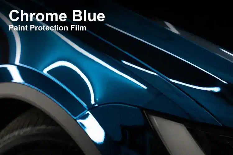 Chrome Blue Paint Protection Film in Essex